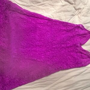 Victoria's Secret Fuchsia Lace Fabric